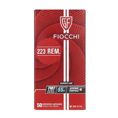 Fiocchi .223 Rem 55gr FMJ