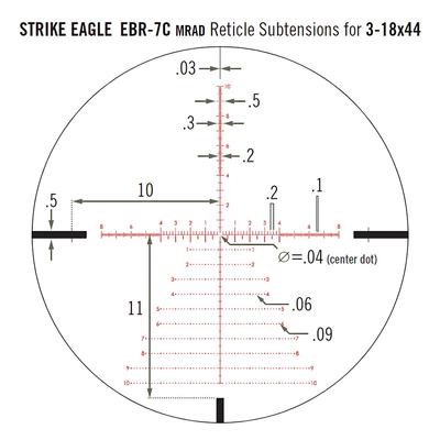 vortex luneta celownicza strike eagle 3 18x44 ffp 34 mm ao ebr 7c mrad se 31802