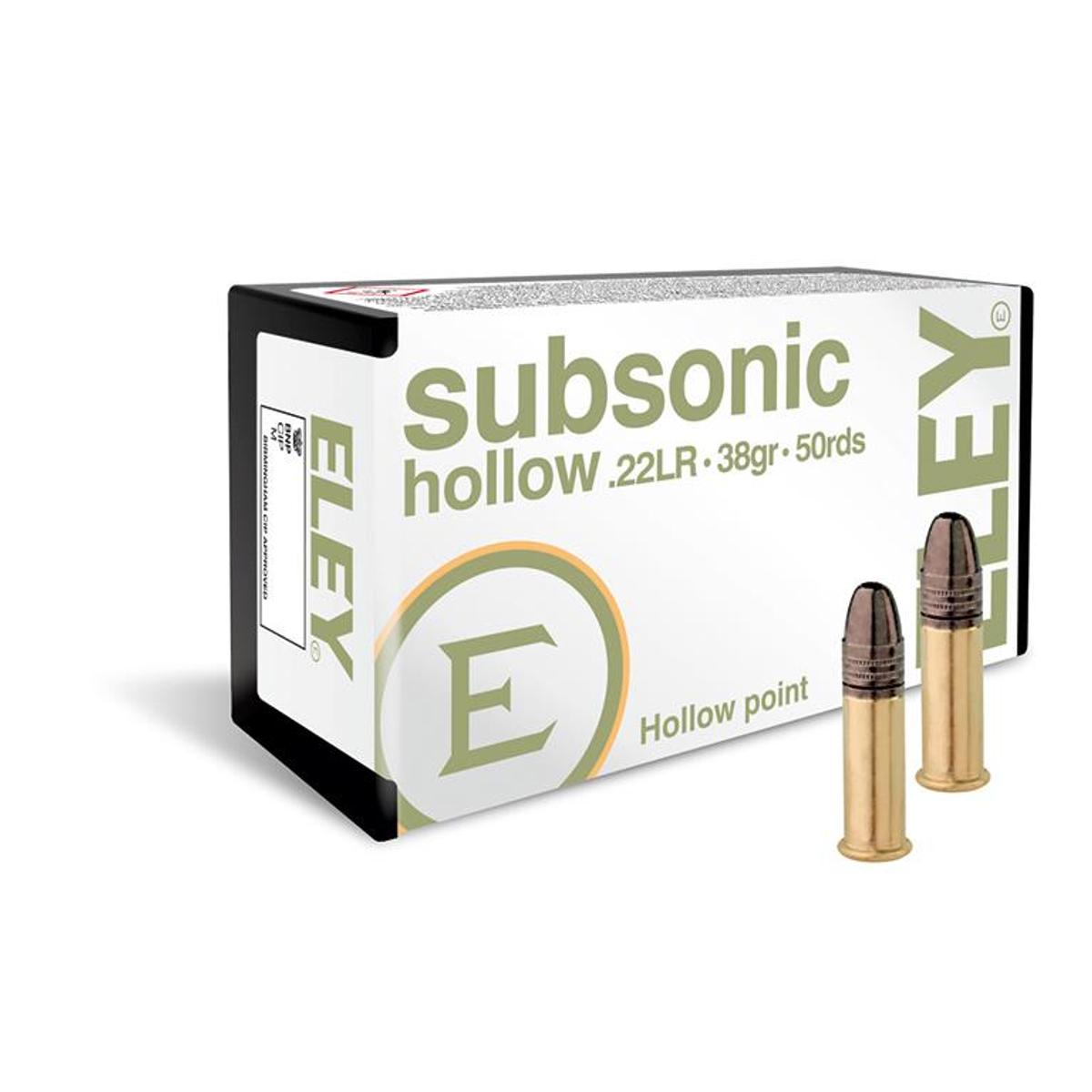 eley subsonic hollow 22lr 40gr