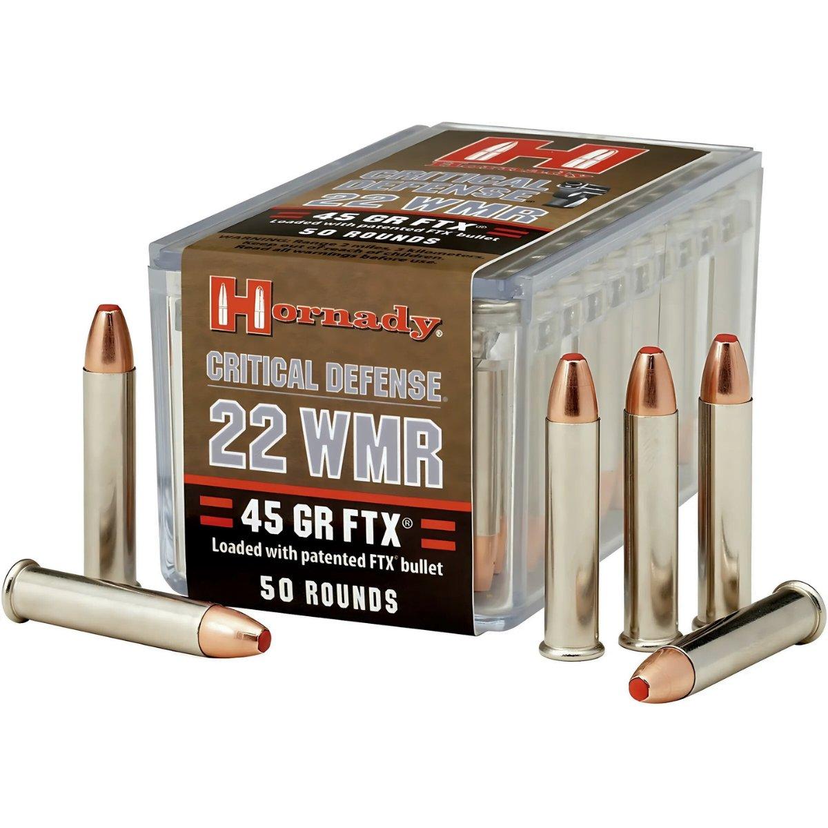 22 wmr hornady ftx critical defense 45gr 2 92g 83200