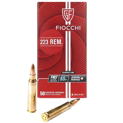 fiocchi 223 rem 55gr fmj