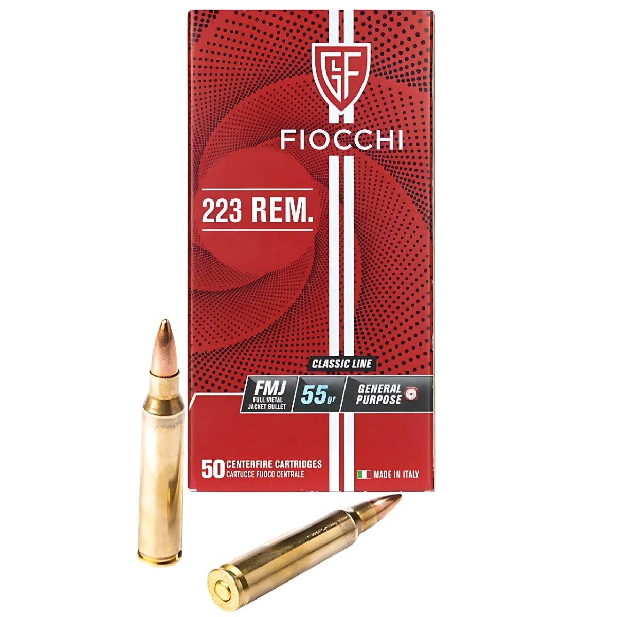 fiocchi 223 rem 55gr fmj