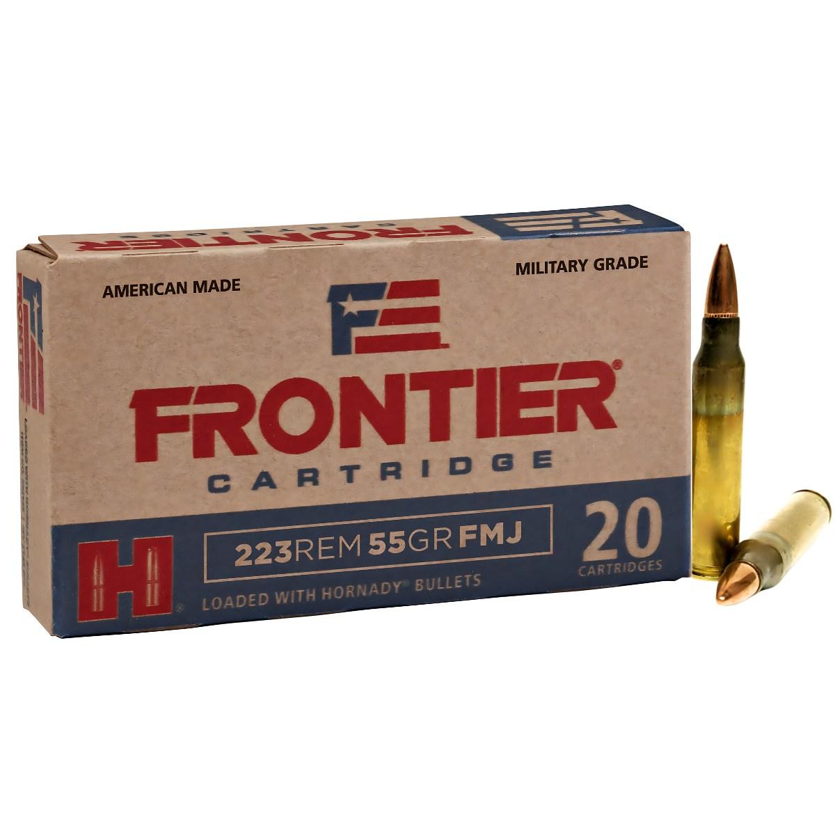 hornady fmj frontier 223 rem 55gr fr100
