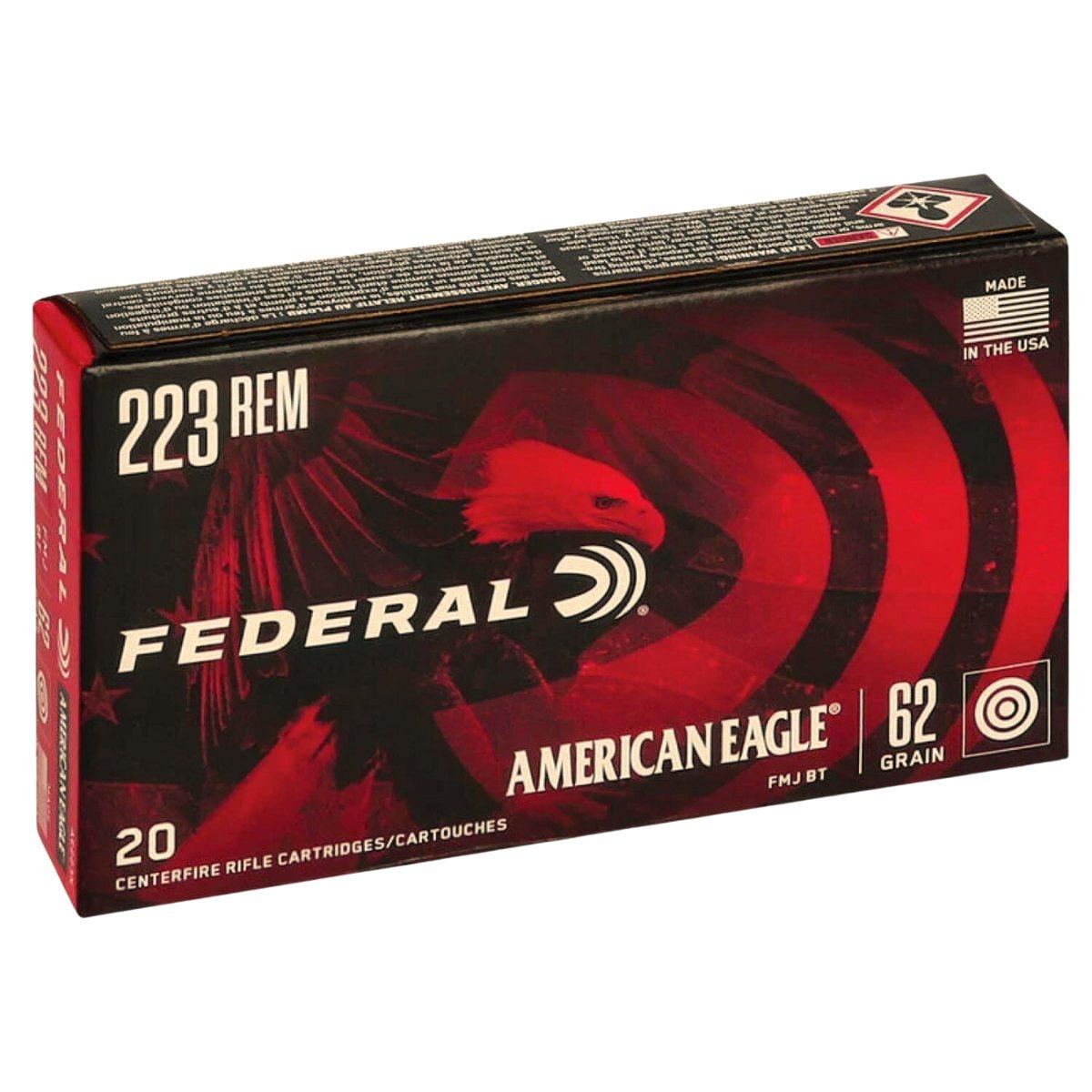 federal 223 rem american eagle fmjbt 62gr
