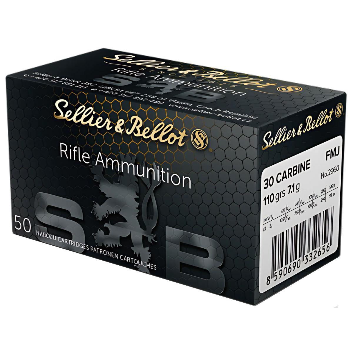 sellier bellot 30 carbine 7 1g fmj