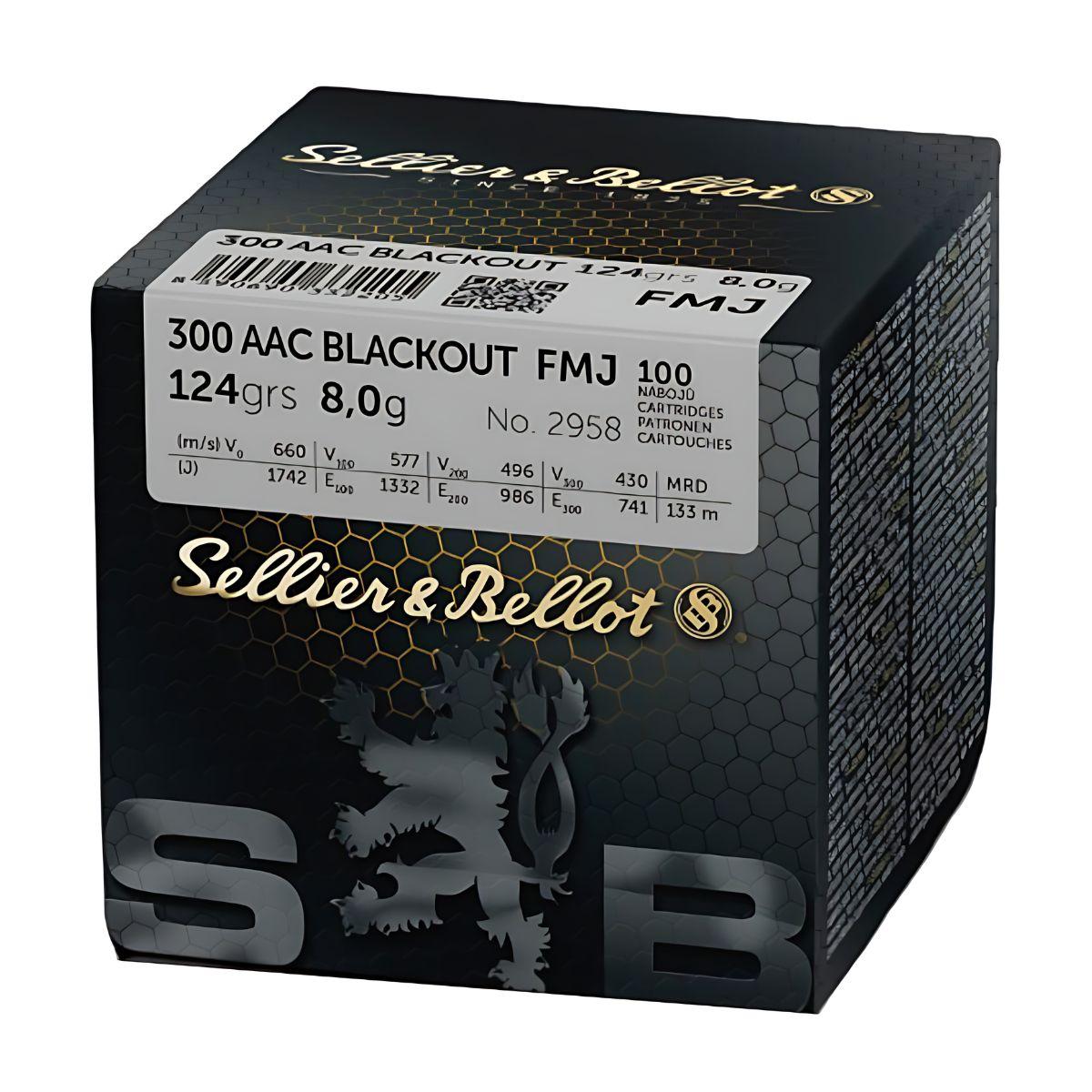 300 aac blackout sellier bellot fmj 124gr 8g v345072