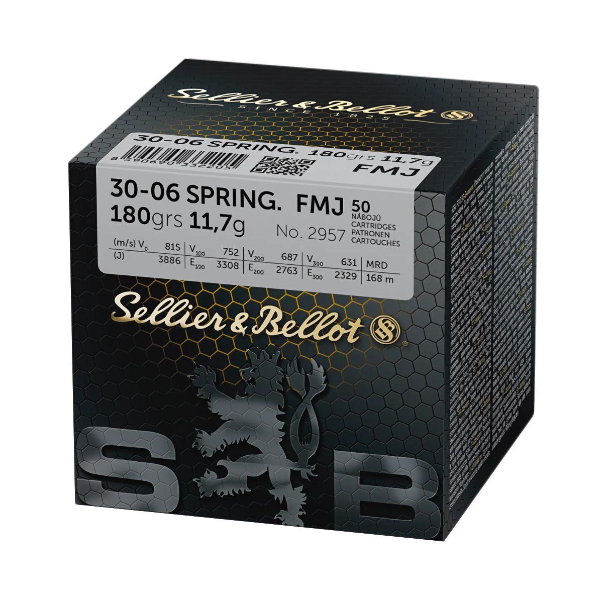 amunicja 30 06 sellier bellot 180gr 11 7g fmj training adr 1 4s un0012 op 50szt