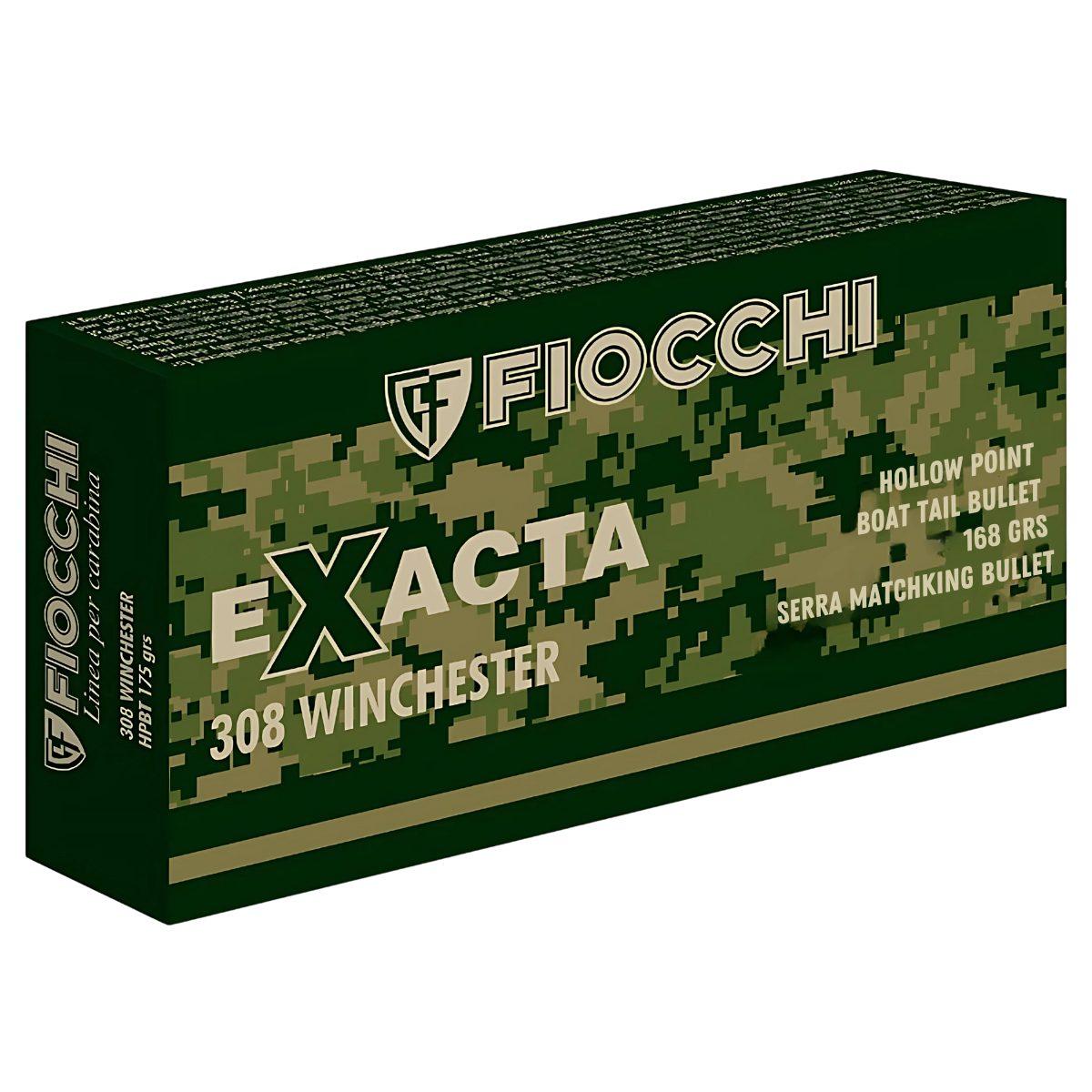 fiocchi exacta 308 win 168gr hpbt