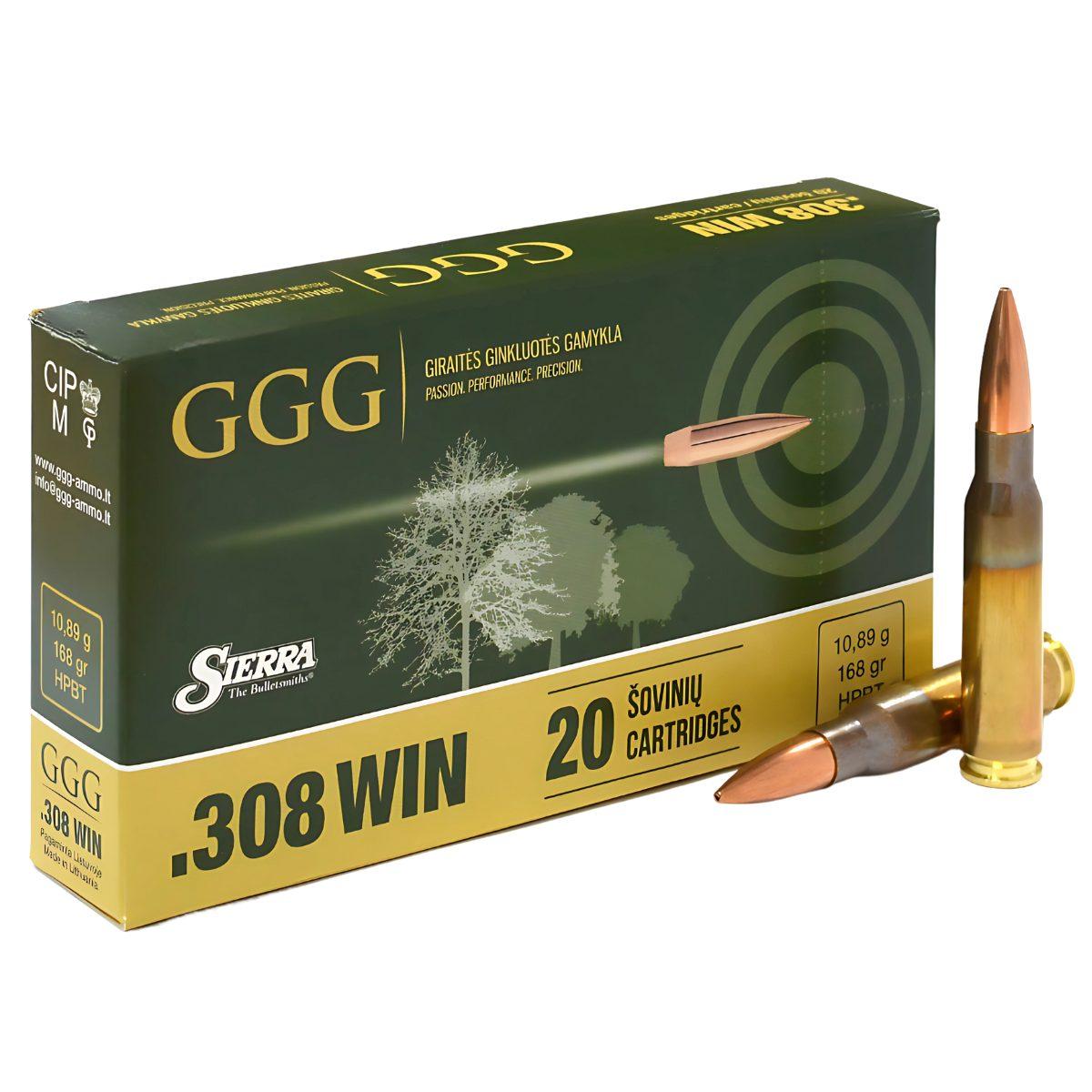 ggg 308 win 168gr hpbt sierra