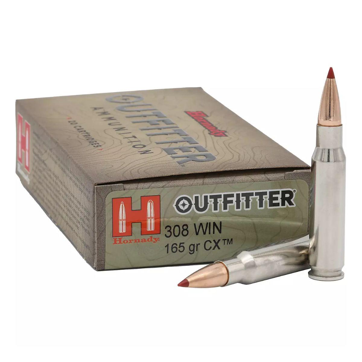 hornady cx outfitter 308 win 165gr 809864