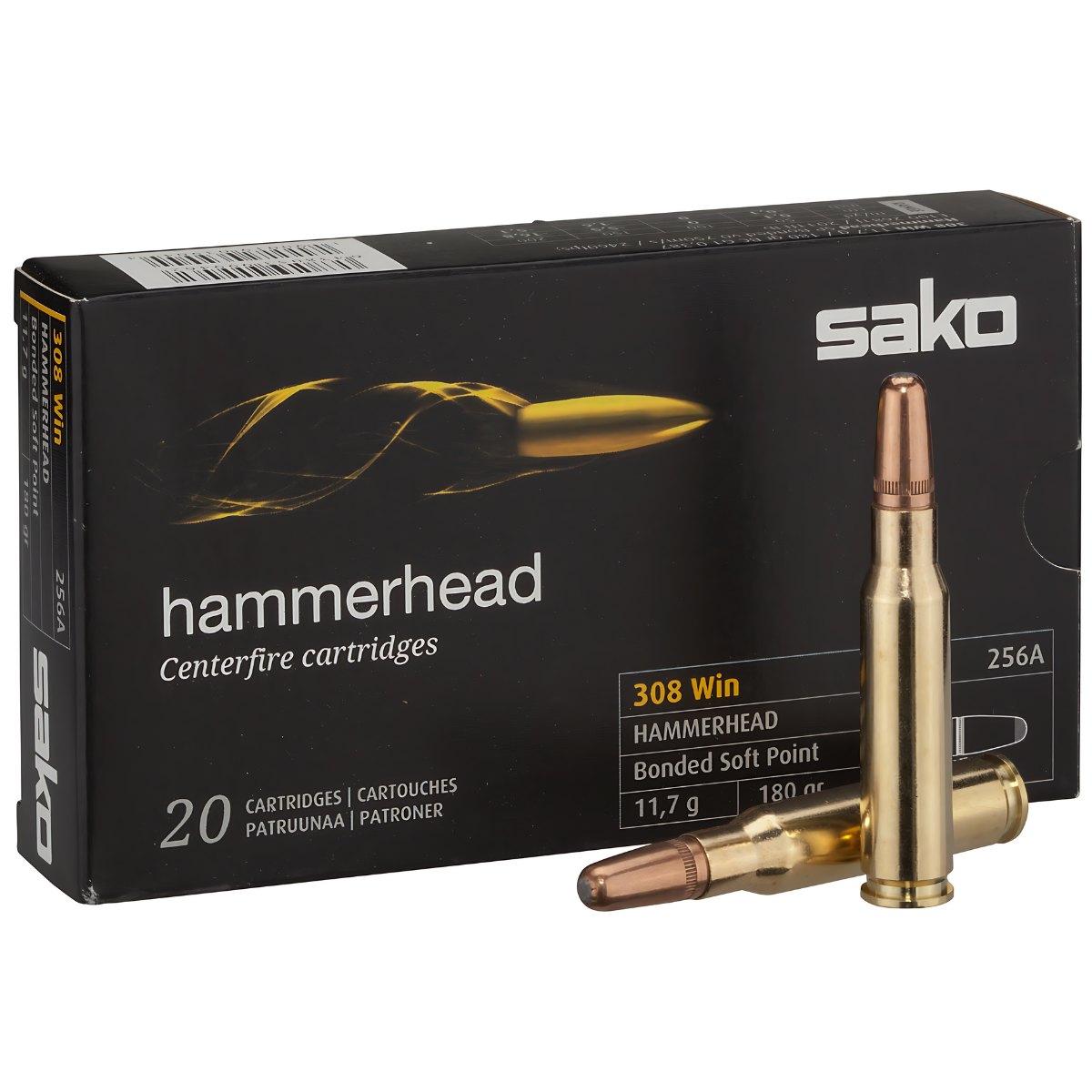 sako bonded soft point hammerhead 308 win 11 7g 180gr 256a