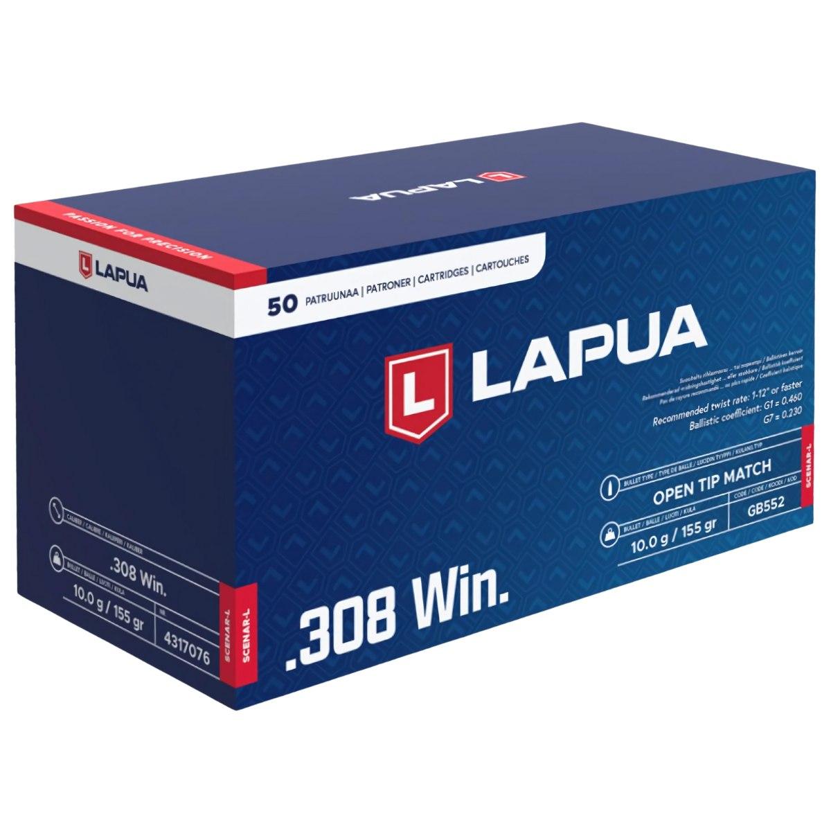 amunicja 308 win lapua otm scenar l 155gr 10 0g gb552 adr 1 4s un0012 op 50szt