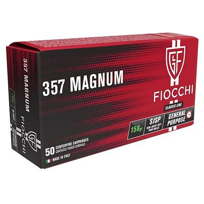 Fiocchi. 357 Magnum SJSP 158gr