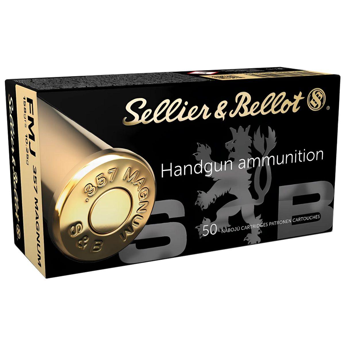 357 magnum sellier bellot fmj 158gr 10 25g v311392