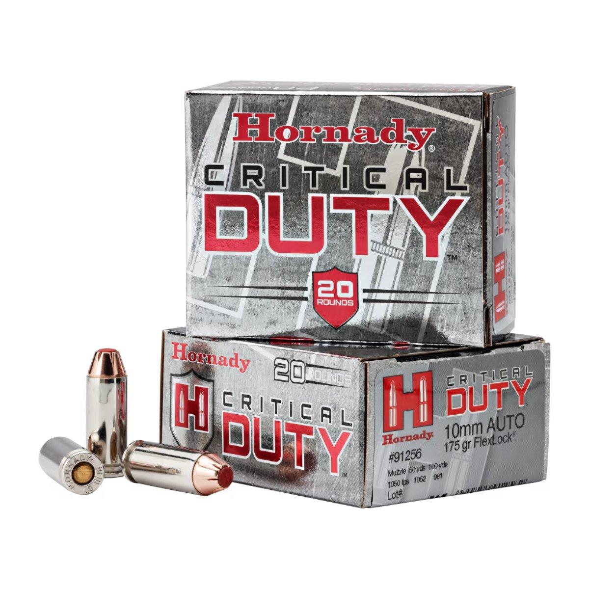 hornady flexlock critical duty 10mm auto 175gr 11 3g 91256