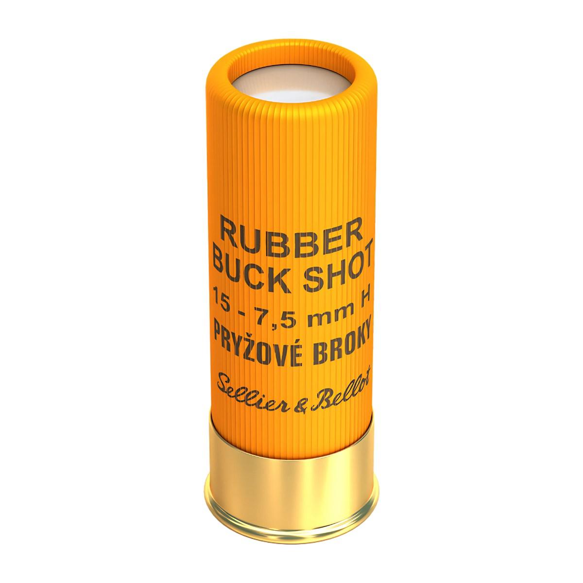 sellier bellot buck shot loftka gumowa 15 7 5 mm 12 67 5 v075232