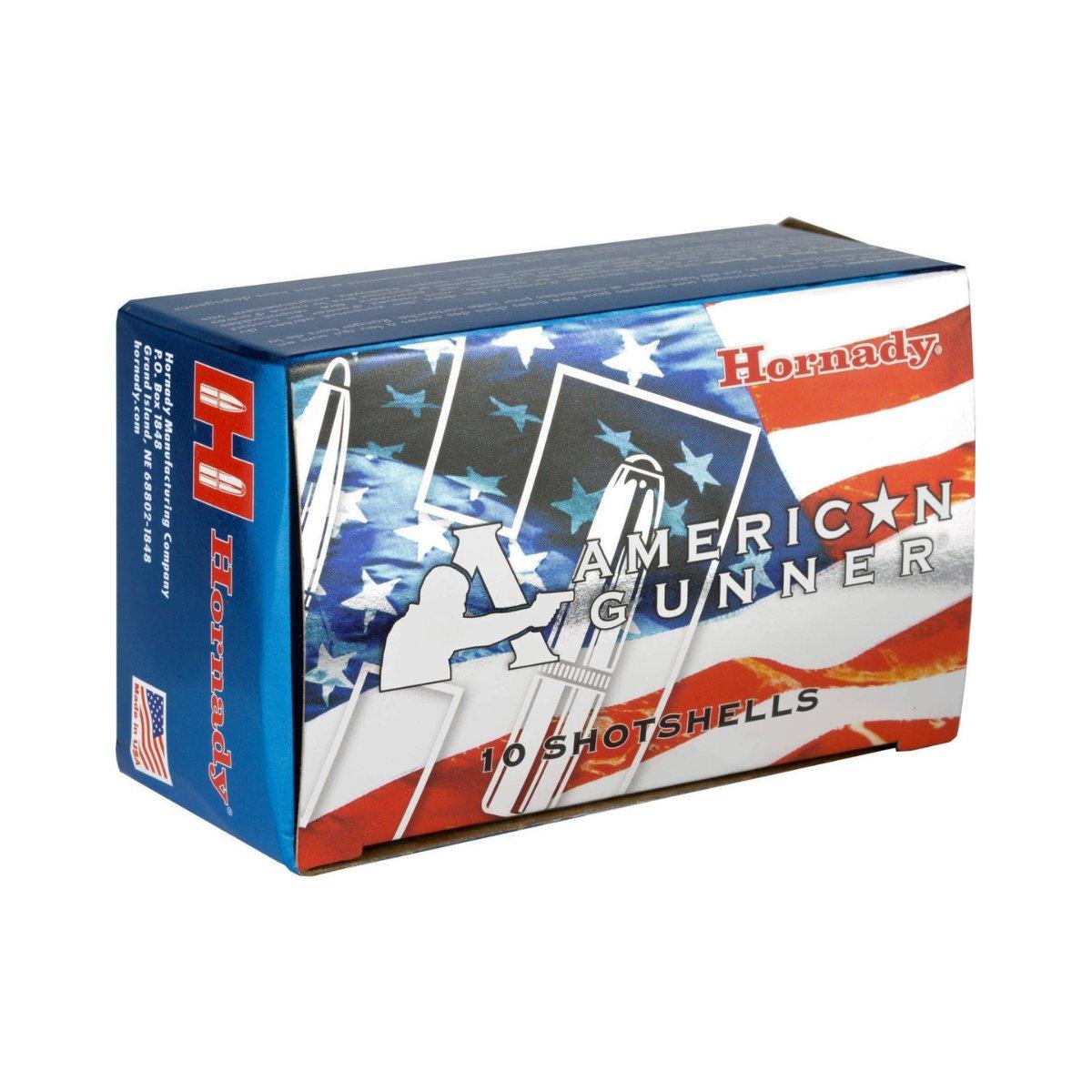 hornady buckshot sg american gunner low recoil 12 70 86274
