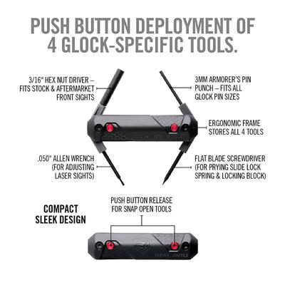 real avid przyrzad 4 in 1 tool do pistoletow glock czarny avglock41