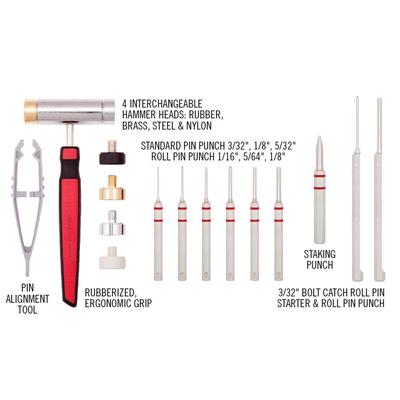 real avid zestaw wybijakow z mlotkiem accu punch hammer ar15 pin punch set avhps ar