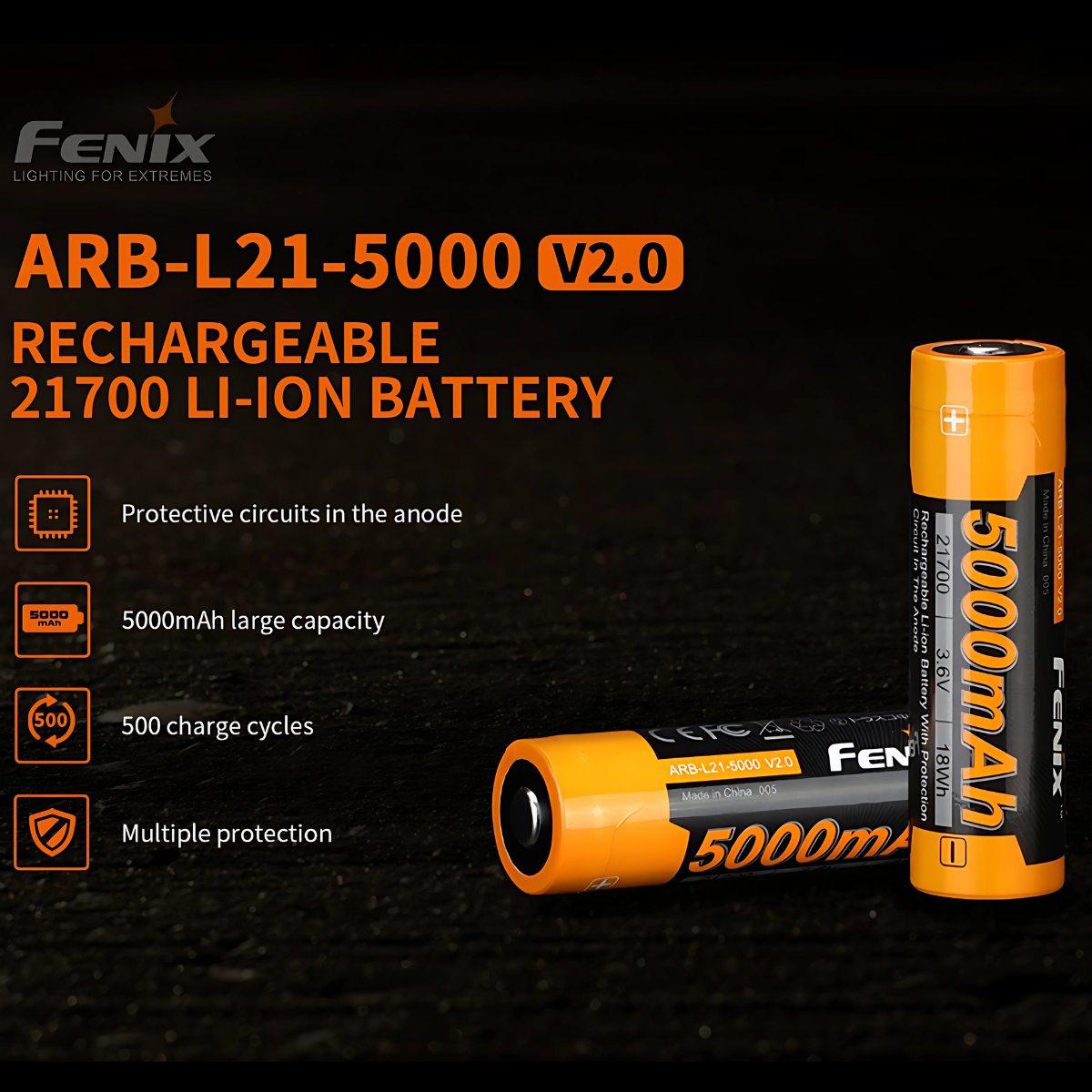 fenix akumulator 21700 5000mah arb l21