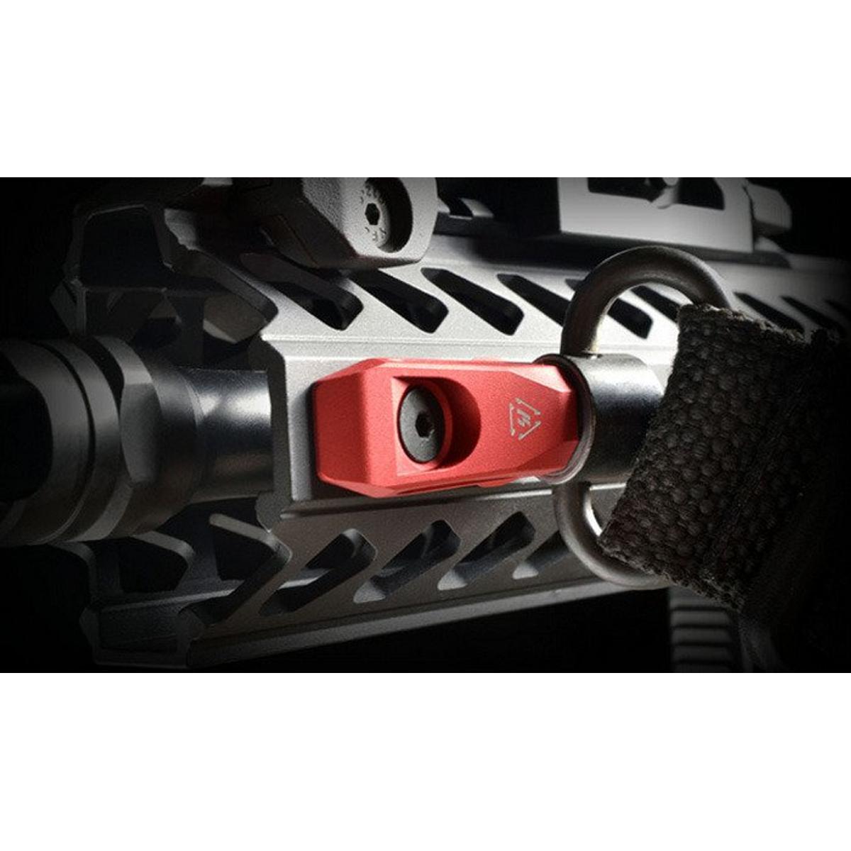 strike industries montaz zawieszenia port link angled keymod m lok qd mount czerwony si link aqd red