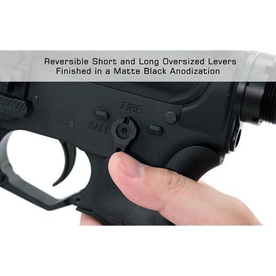 utg obustronny selektor ognia do ar 15 45 90 stopni czarny tlt tkslt