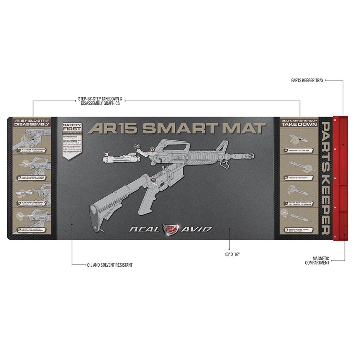real avid mata do czyszczenia karabinka ar 15 smart mat avar15sm