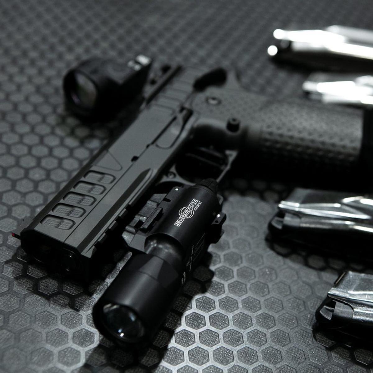 atlas gunworks athena 5 mag surefire x300 trijicon sro 2 5moa