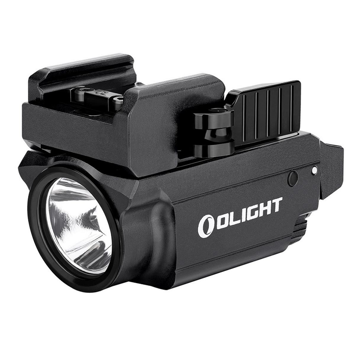 olight latarka pistoletowa z czerwonym celownikiem laserowym baldr mini black rl 600 lumenow czarna