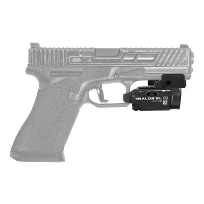 olight latarka pistoletowa z czerwonym celownikiem laserowym baldr mini black rl 600 lumenow czarna