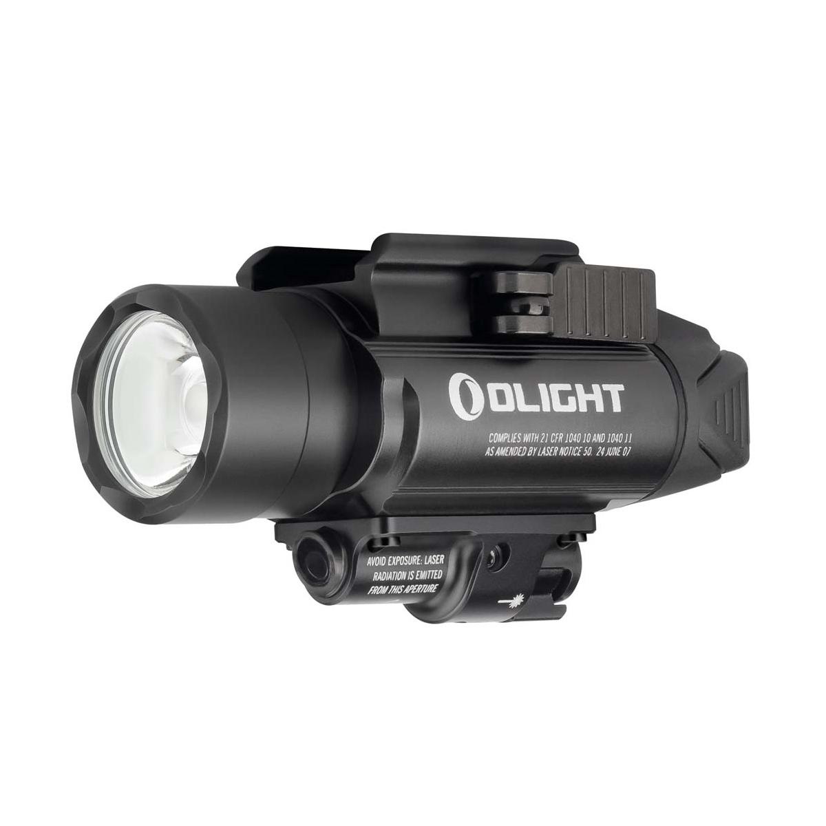 olight latarka pistoletowa z zielonym celownikiem laserowym baldr pro 1350 lumenow czarna