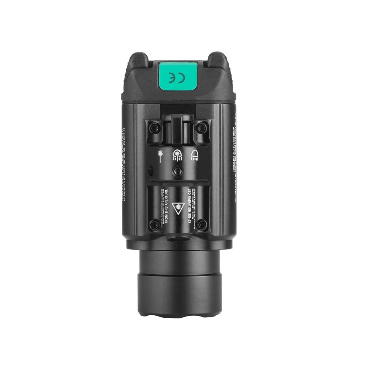 olight latarka pistoletowa z zielonym celownikiem laserowym baldr pro 1350 lumenow czarna