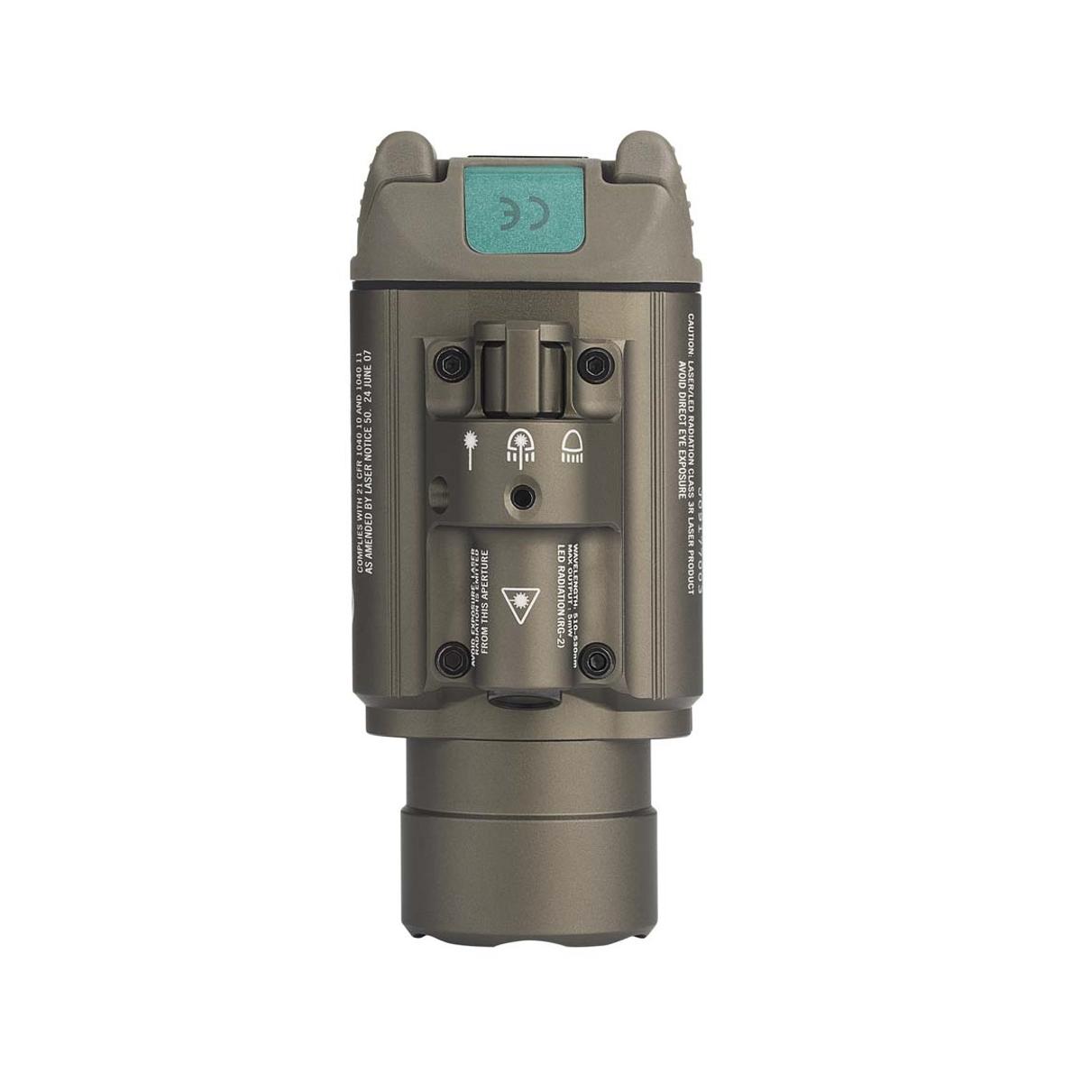 olight latarka pistoletowa z zielonym celownikiem laserowym baldr pro 1350 lumenow desert tan