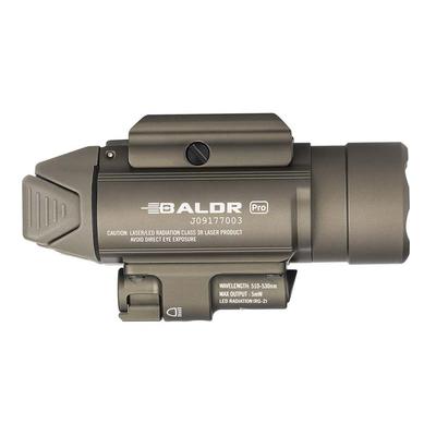olight latarka pistoletowa z zielonym celownikiem laserowym baldr pro 1350 lumenow desert tan