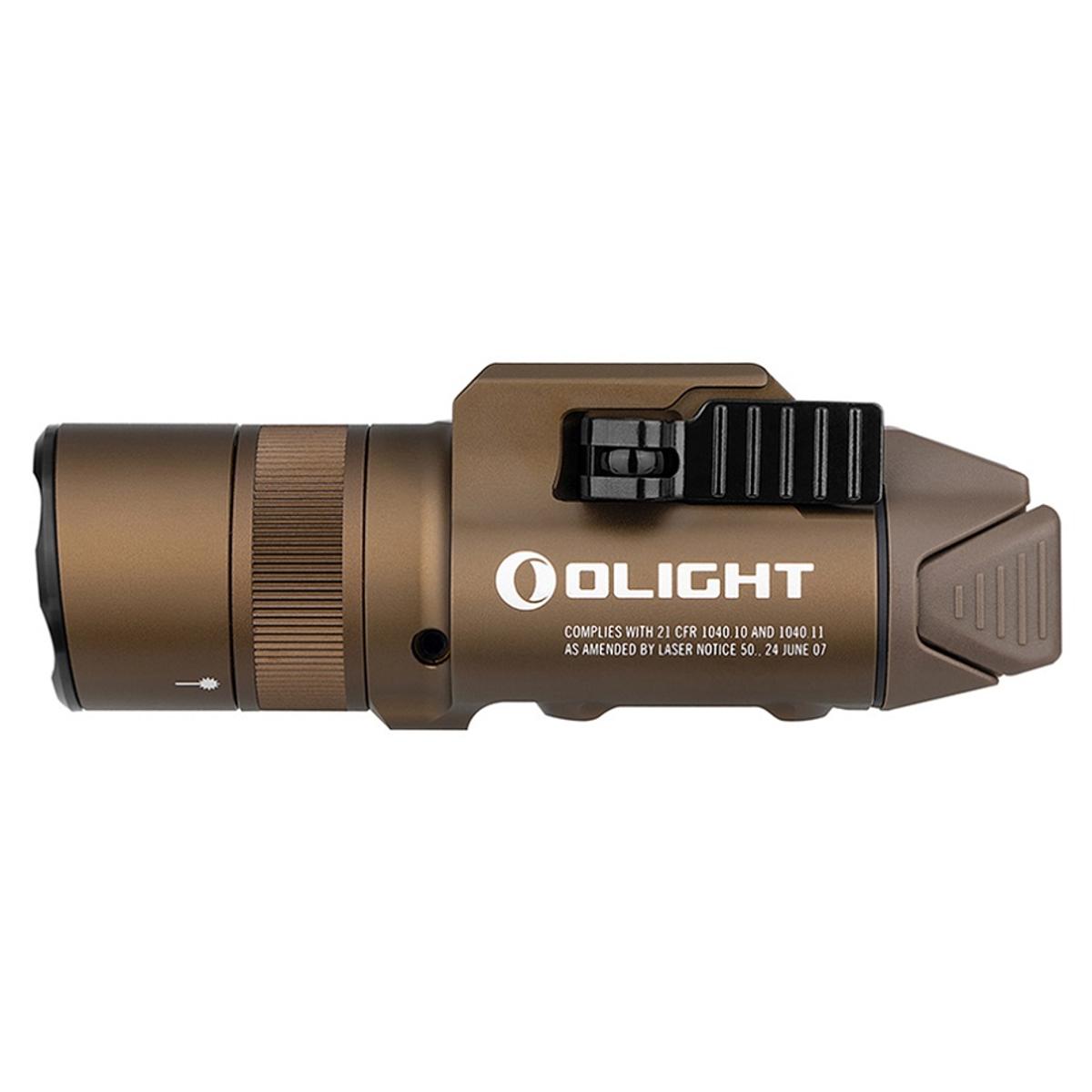 olight latarka pistoletowa z zielonym celownikiem laserowym baldr pro r 1350 lumenow desert tan