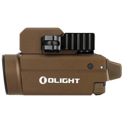 olight latarka pistoletowa z niebieskim celownikiem laserowym baldr s cool white 800 lumenow desert tan