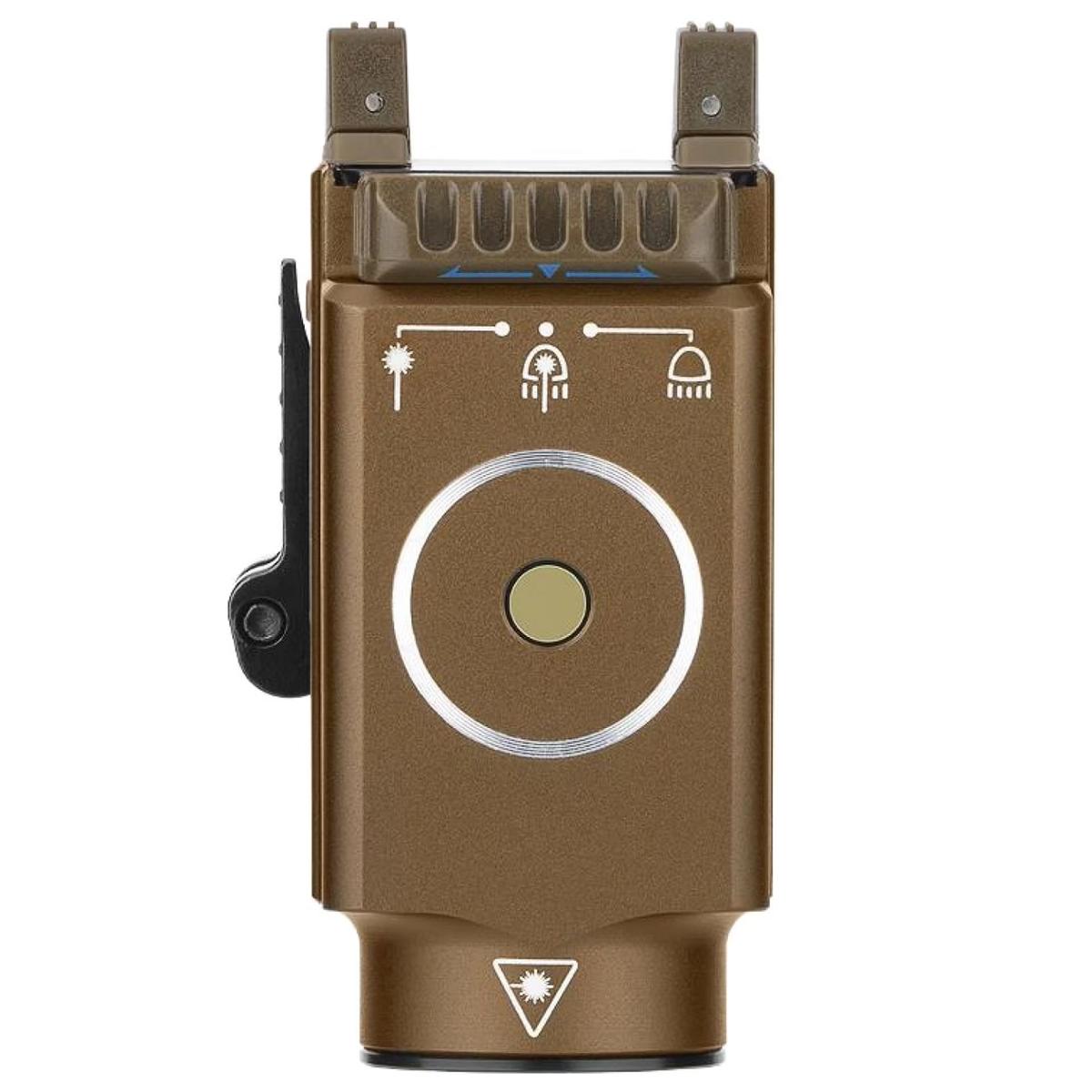 olight latarka pistoletowa z niebieskim celownikiem laserowym baldr s cool white 800 lumenow desert tan