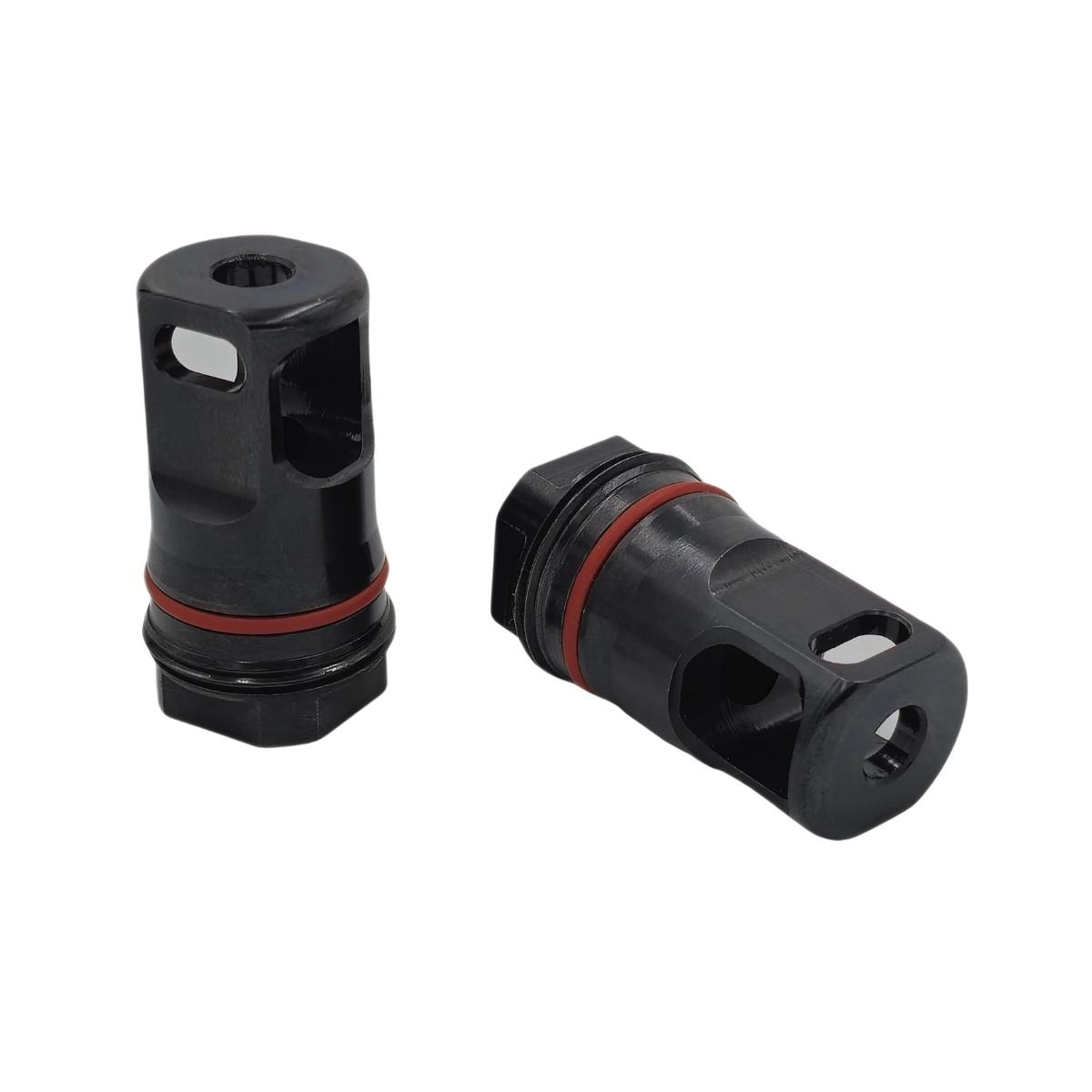 bk precise kompensator mini 3gun mb qd taplock 223rem 1 2x28