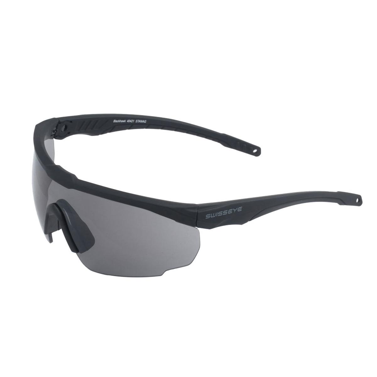 swiss eye okulary balistyczne blackhawk z zestawem wizjerow czarne 40421