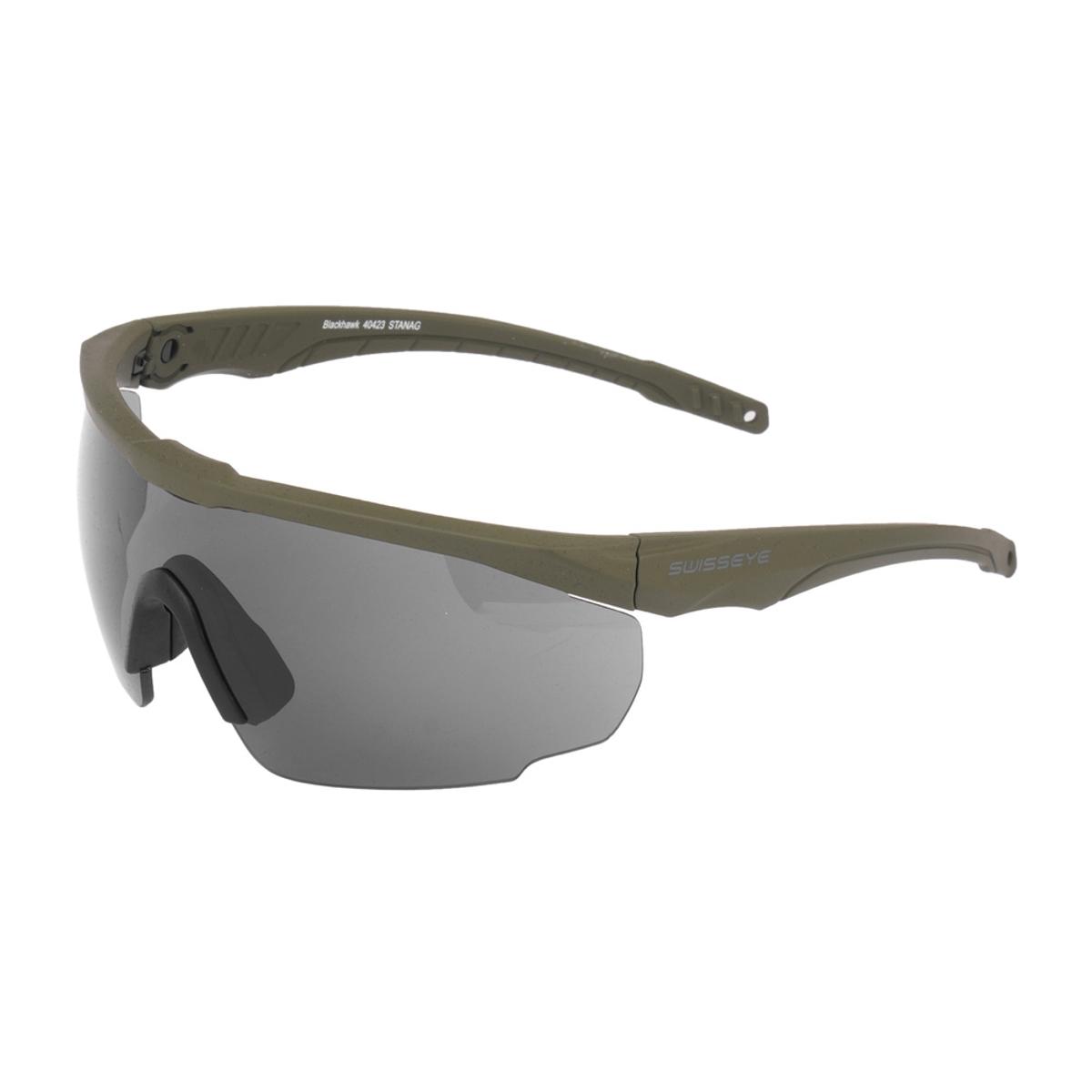 swiss eye okulary balistyczne blackhawk z zestawem wizjerow zielone 40423