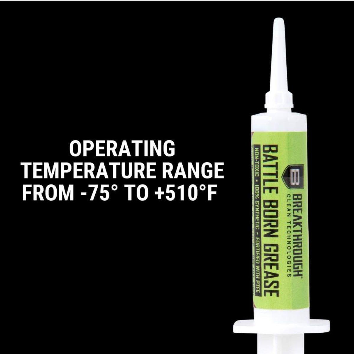 breakthrough smar do broni battle born z czasteczkami ptfe strzykawka btg 12cc