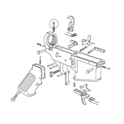 eemann tech ogranicznik urzadzenia powrotnego buffer retainer do ar 15 et 180035