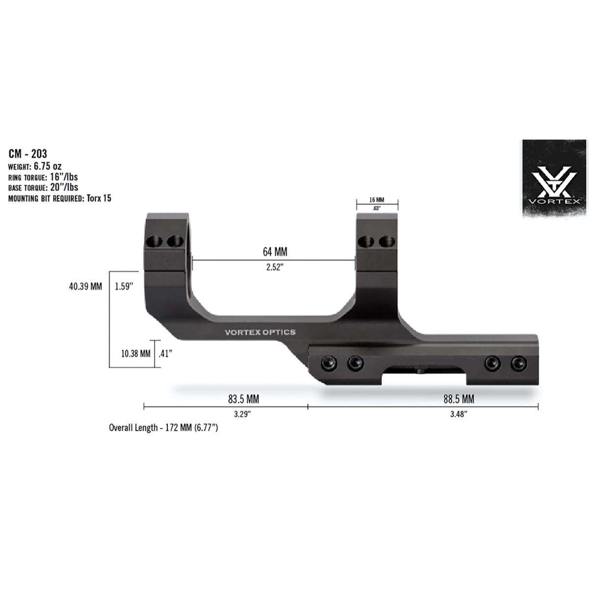 vortex montaz cantilever 30mm 3 offset cm 203