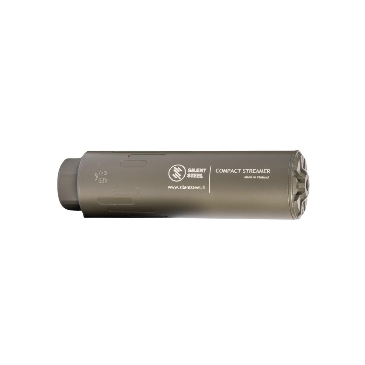 silent steel tlumik flow compact streamer 762 m27x1 5 qd od green