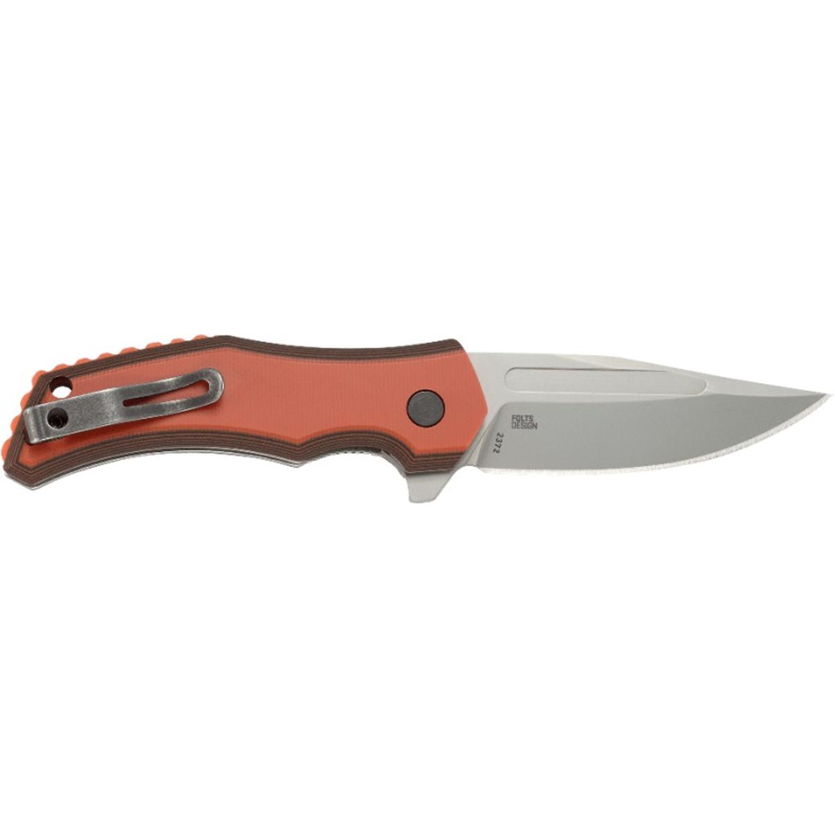 crkt noz fawkes orange 2372