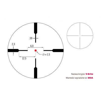 vortex luneta celownicza crossfire ii 1 4x24 30 mm v brite cf2 31037