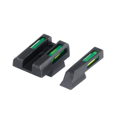 hiviz trytowo swiatlowodowe przyrzady celownicze litewave h3 cz 75 85 zielone biala obwodka czn321