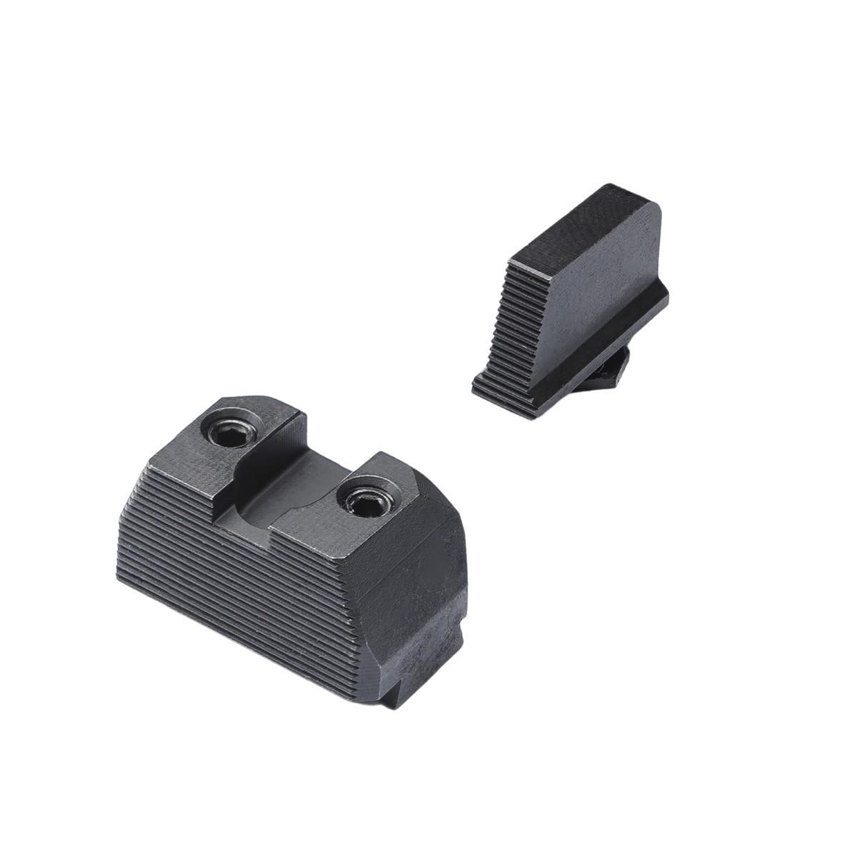 dtf wysokie przyrzady celownicze dtf analog sights high do glock gen 5 mos black on black