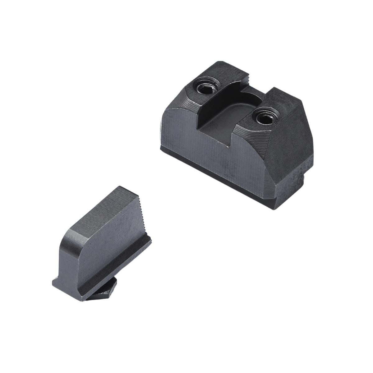 dtf wysokie przyrzady celownicze dtf analog sights high do glock gen 5 mos black on black