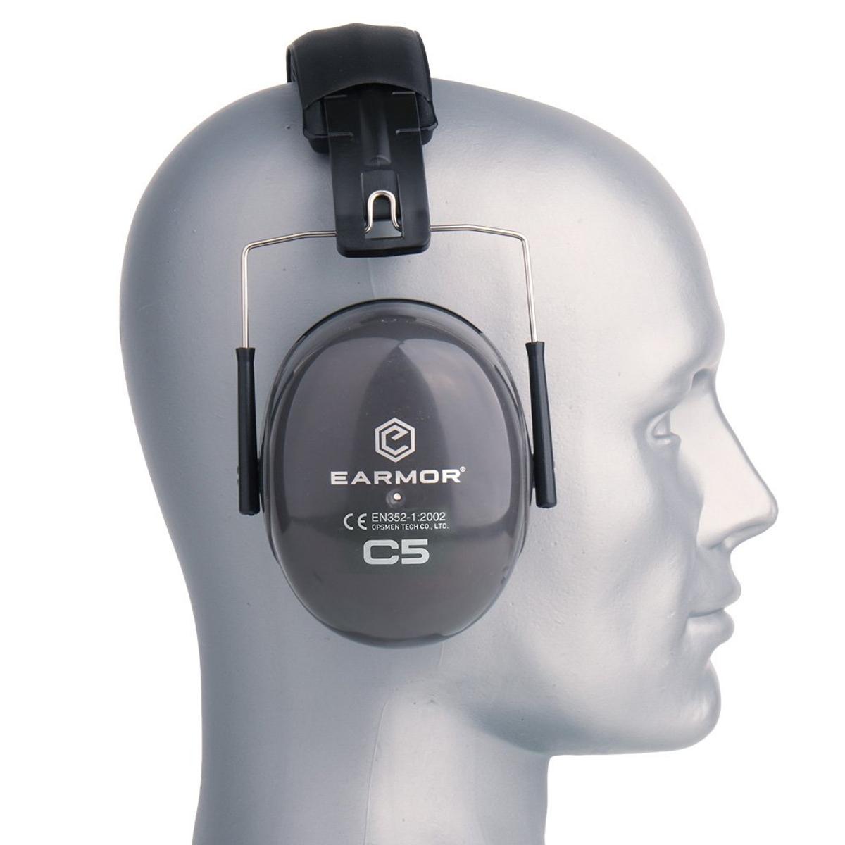 earmor sluchawki pasywne c5 26nrr szare c5a
